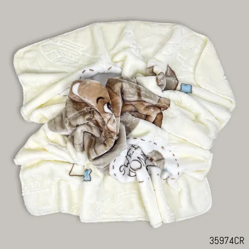特撮 Handwoven Baby Blankets Vintage Santonja Baby Blanket Crib Blue Acrylic Plush Spain
