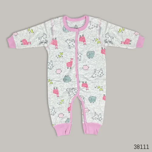 Bedtime Rompers Monowa Mart | Premium Cotton Full Sleeve Romper Sleepsuit Footless (China)