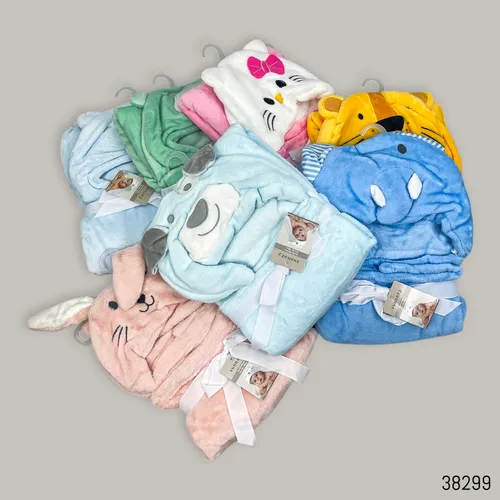 Monowa Mart Carter Love Hooded Baby Blanket 30x40 inch Lion