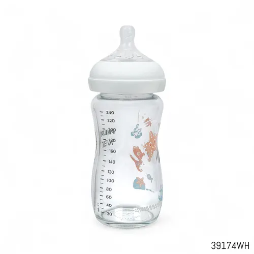 Monowa Mart Philips Avent Natural Deco Glass Baby Bottle 240ml